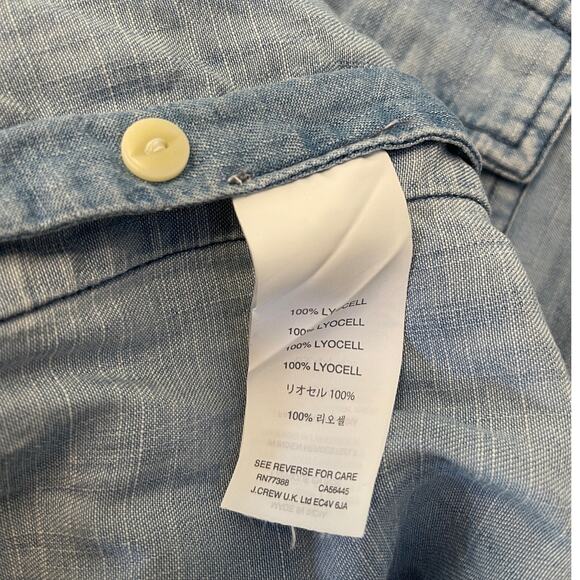 J. Crew Denim Jean Shirt Dress - Size Women's Small - Picture 6 of 8